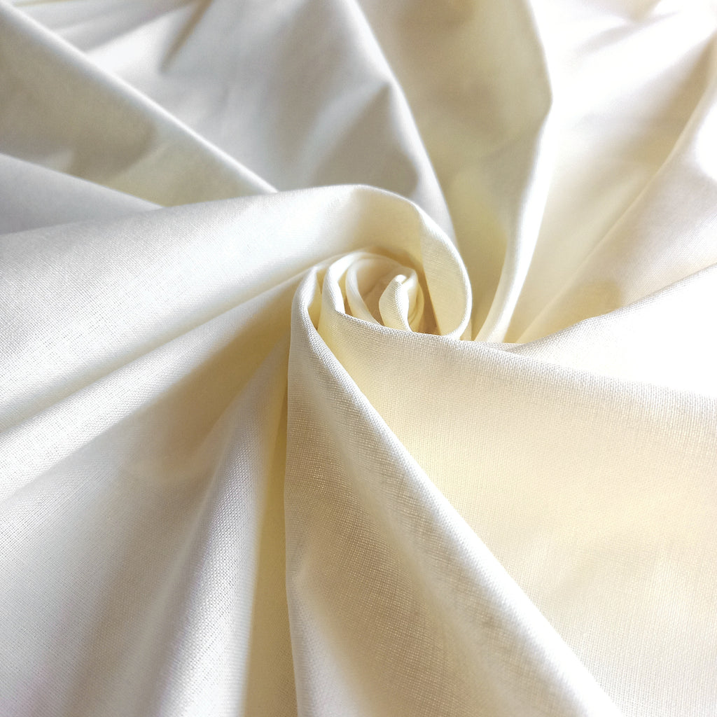 Polycotton Curtain Lining - Cream