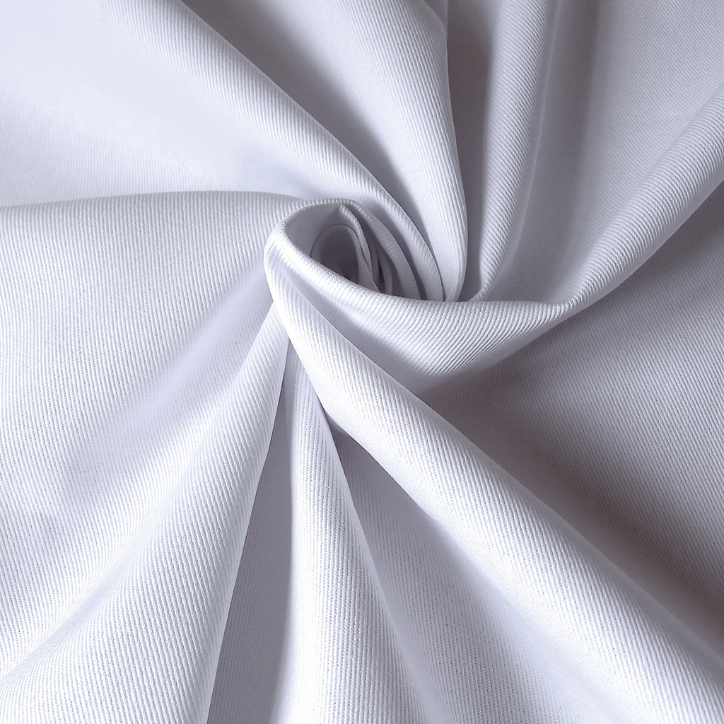 White 100% Cotton Twill Fabric