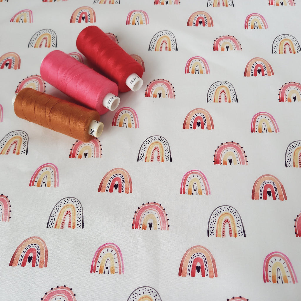 Happy Rainbow Cotton Poplin – Digital Print