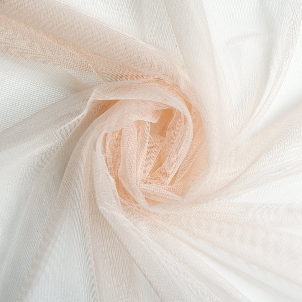 Soft Tulle Fabric 150cm Wide - Pastel Peach
