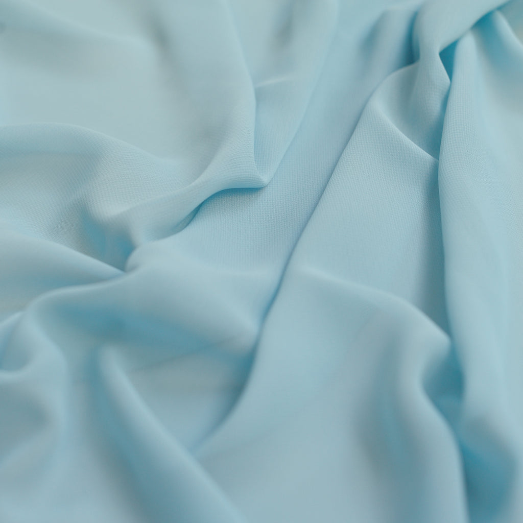 Pastel Blue Chiffon Fabric