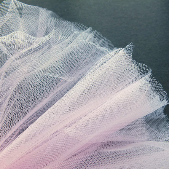 Baby Pink 300cm Wide Fine Tulle Fabric