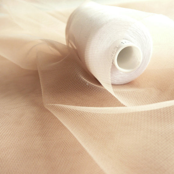 Nude Super Fine Illusion Soft Tulle Fabric - 150cm Wide