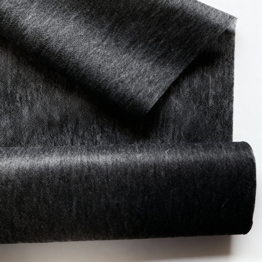 Medium weight Soft Handle fusible iron on interfacing - Black