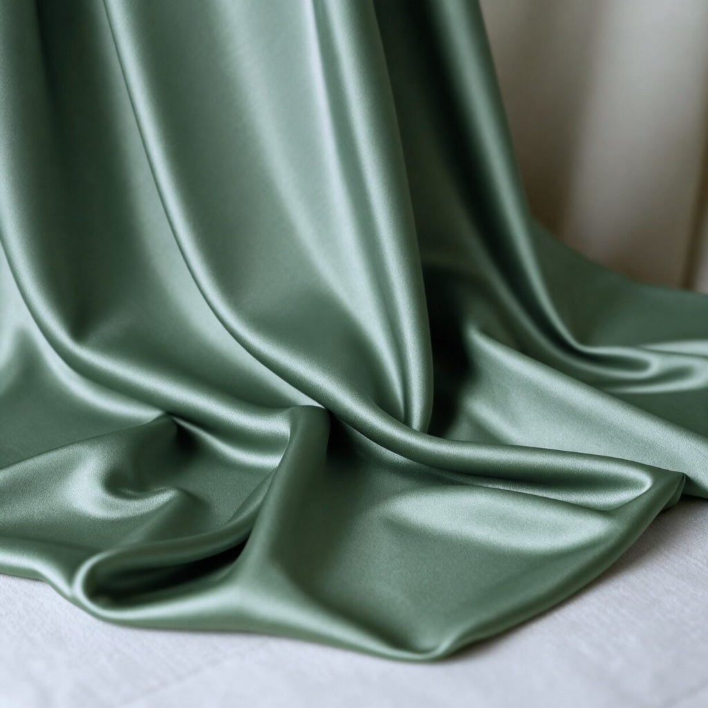 Sea Green Micro Satin Fabric