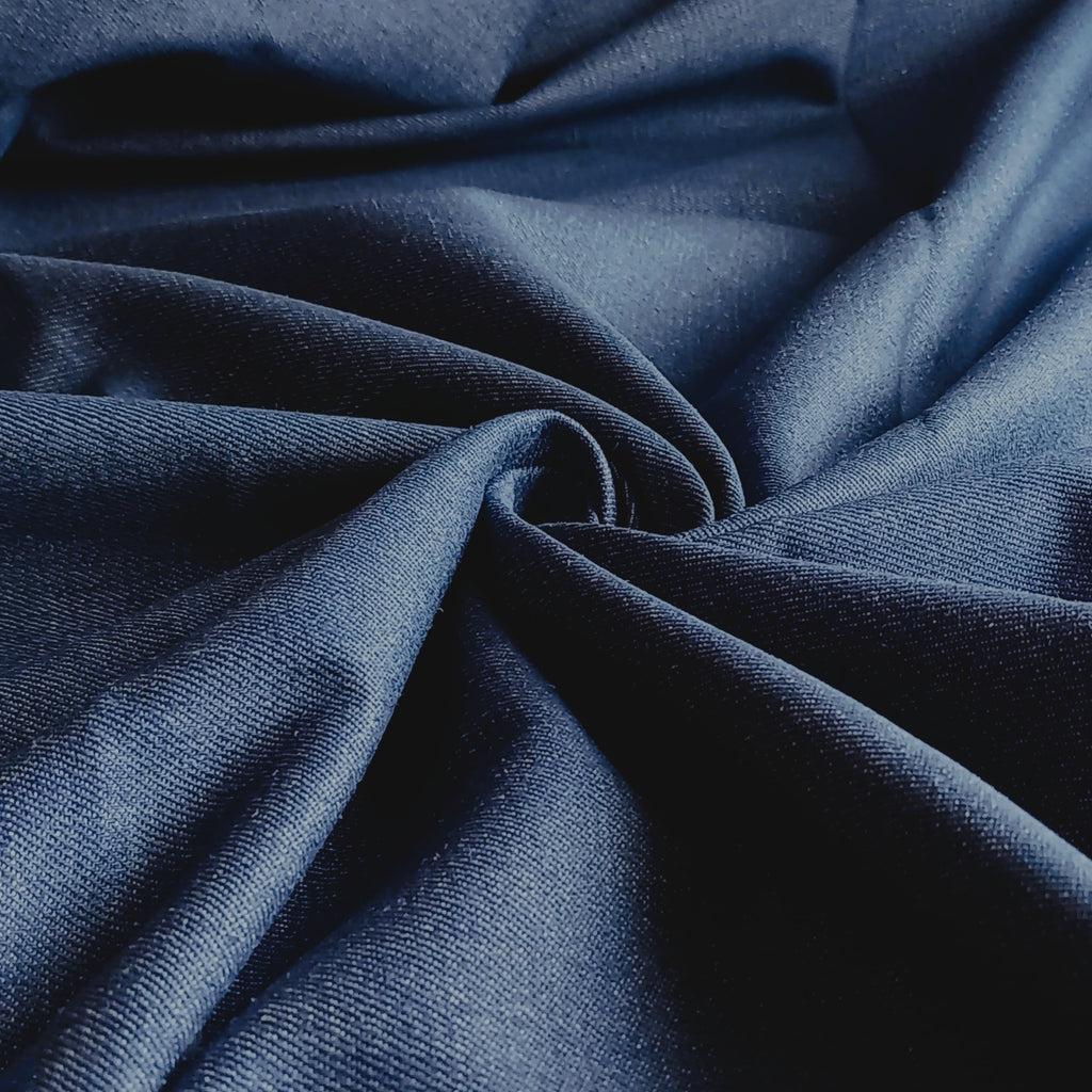 Mid Blue Washed  Denim Fabric – 12oz
