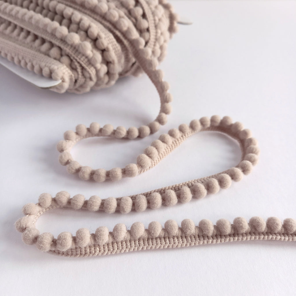 Mini Pom Pom Bobble Plain Trim - 22 colours