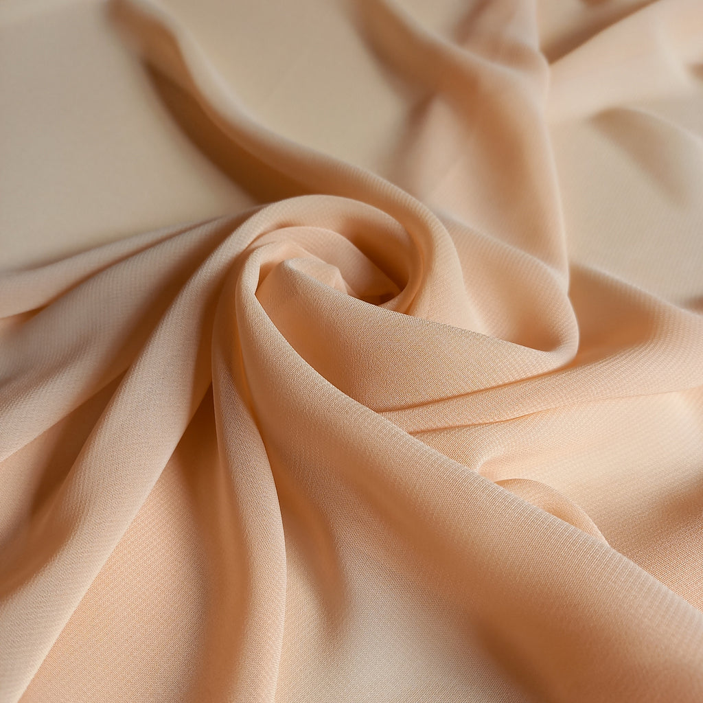 Honey Beige Chiffon Fabric