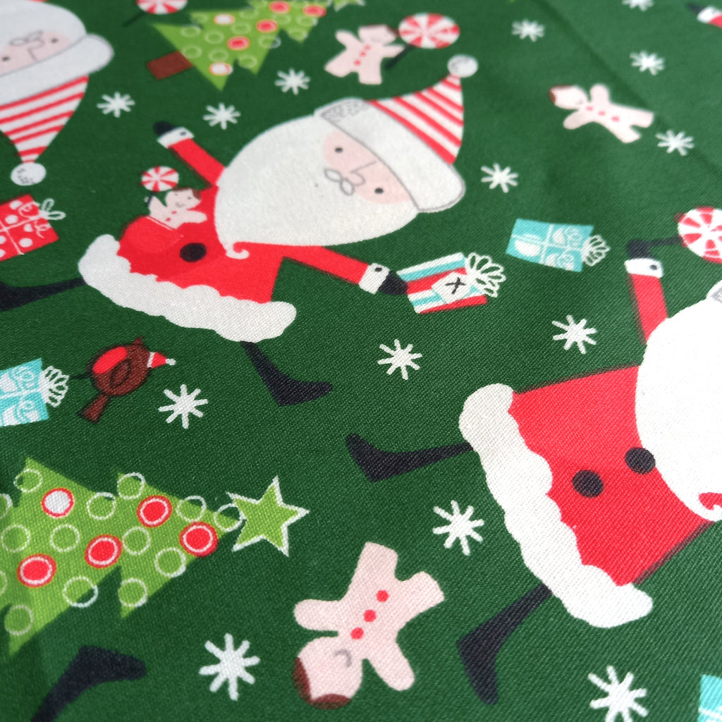 Christmas Fat Quarters Bundle Santa Theme - 4 or 8 Designs