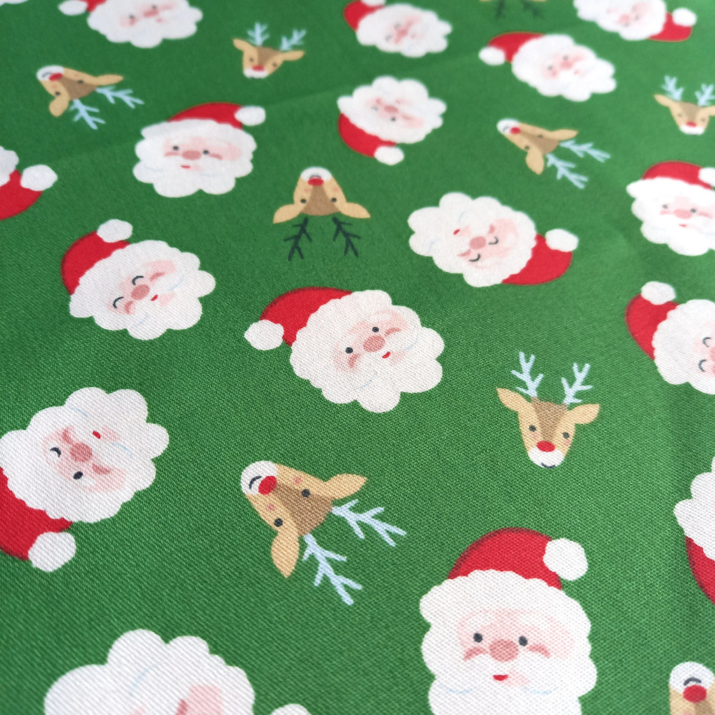 Christmas Fat Quarters Bundle Santa Theme - 4 or 8 Designs