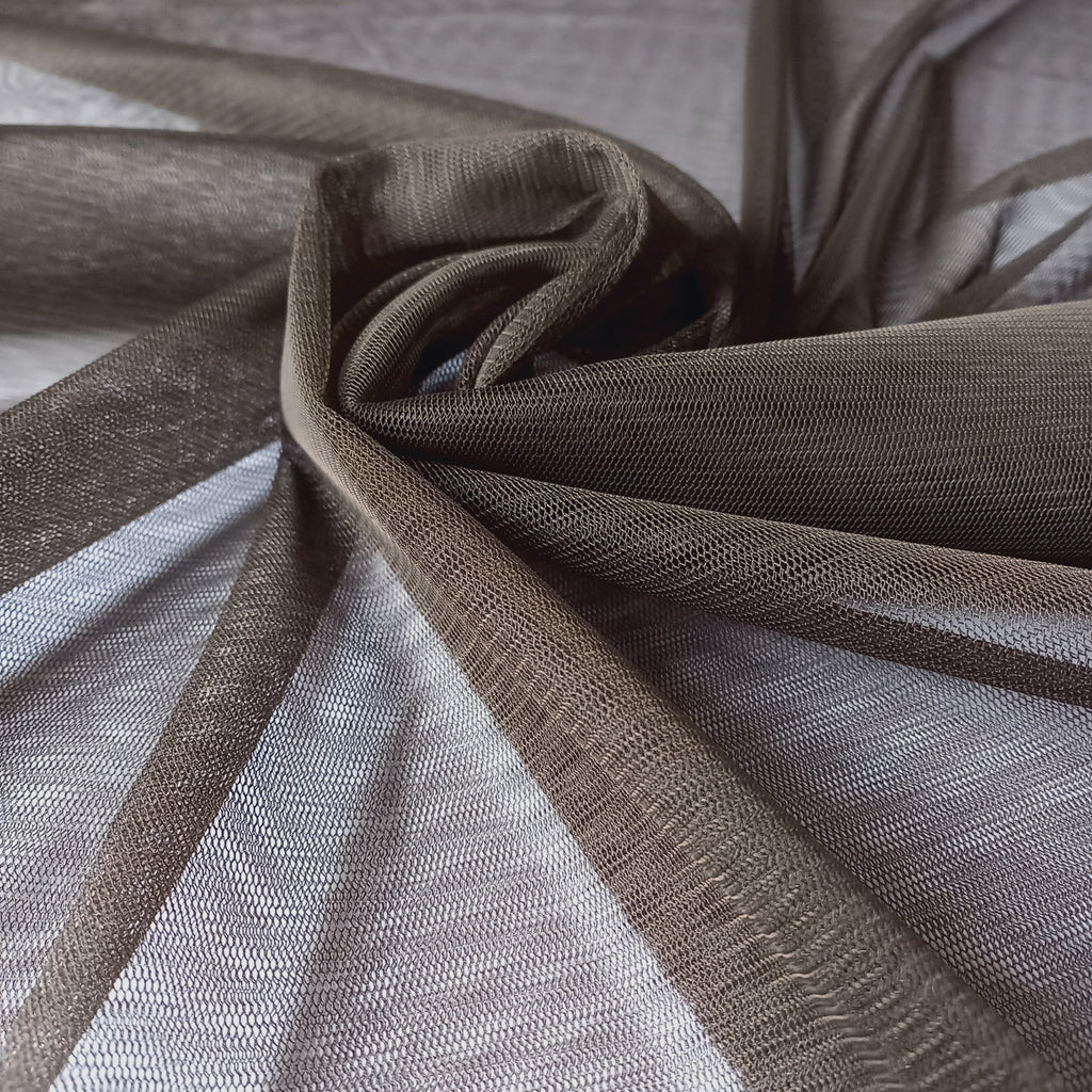 Soft Tulle Fabric 150cm Wide - Combat Grey