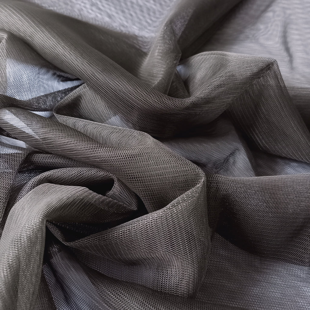 Soft Tulle Fabric 150cm Wide - Combat Grey
