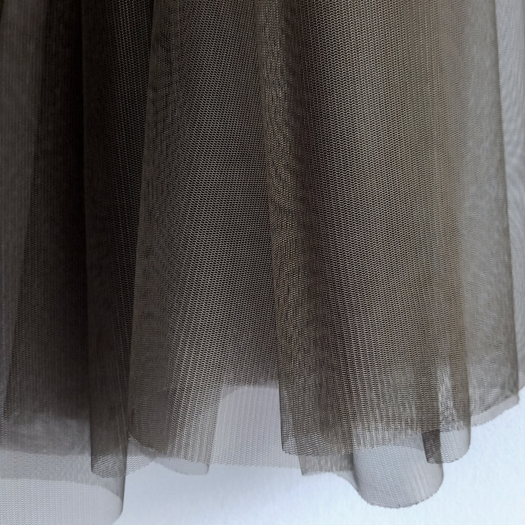 Soft Tulle Fabric 150cm Wide - Combat Grey