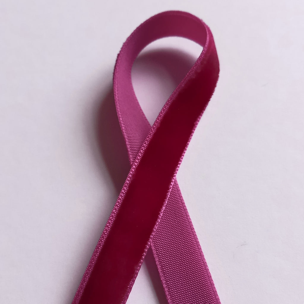 Velvet Ribbon 10mm Wide - 20 Colours