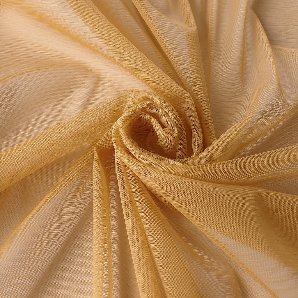 Soft Tulle Fabric 150cm Wide - Mustard Yellow