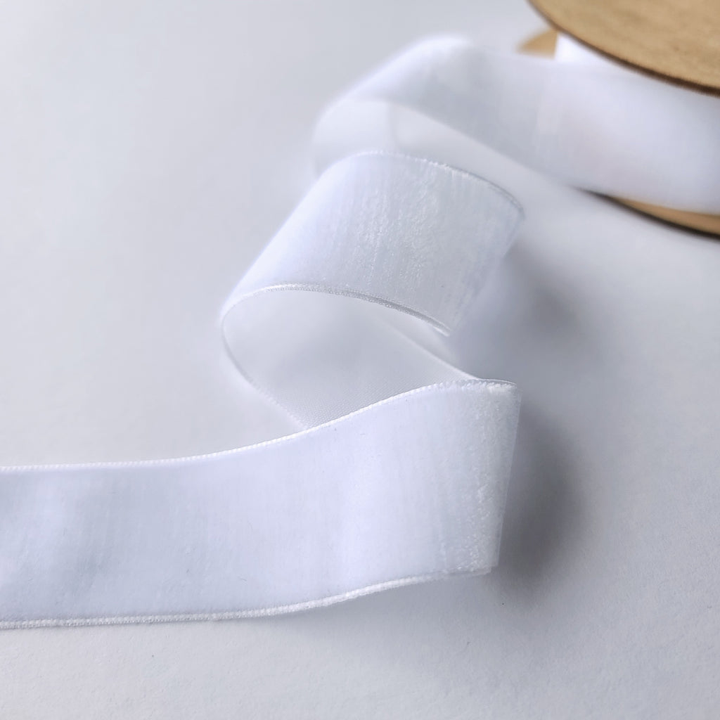 Velvet Ribbon 25mm Wide - 8 Colours