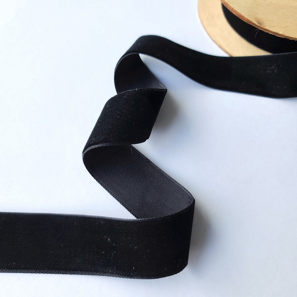 Velvet Ribbon 25mm Wide - 8 Colours