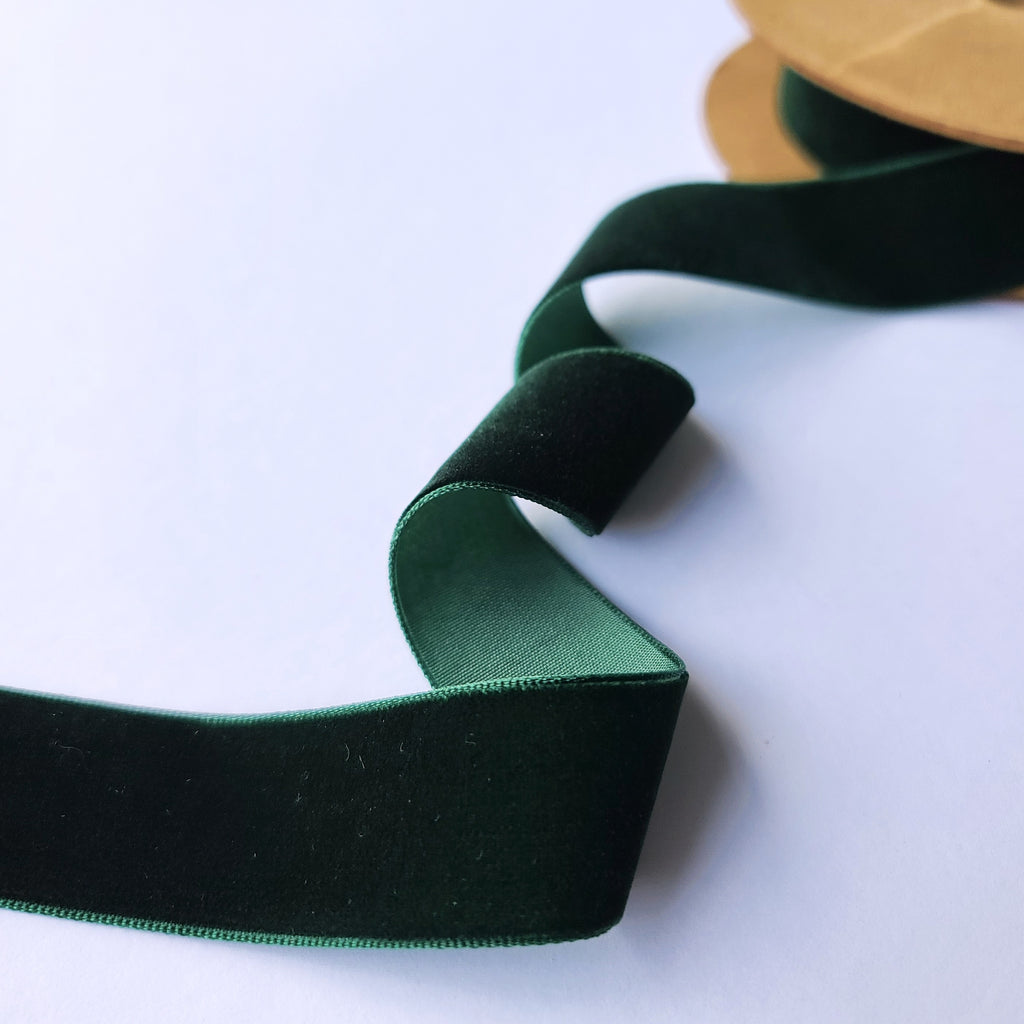 Velvet Ribbon 25mm Wide - 8 Colours