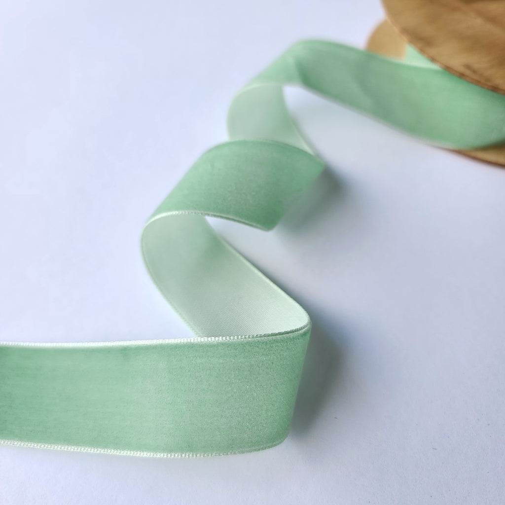 Velvet Ribbon 25mm Wide - 8 Colours