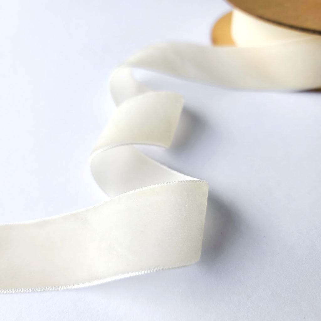 Velvet Ribbon 25mm Wide - 8 Colours