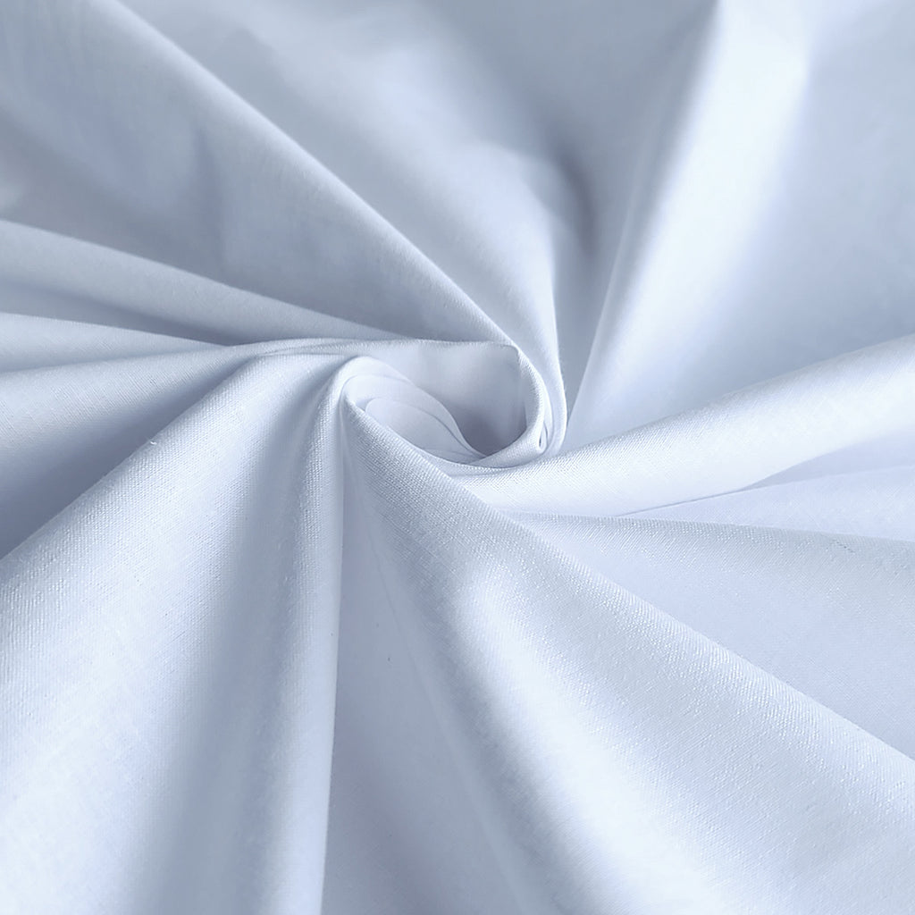 Plain 100% Cotton - White