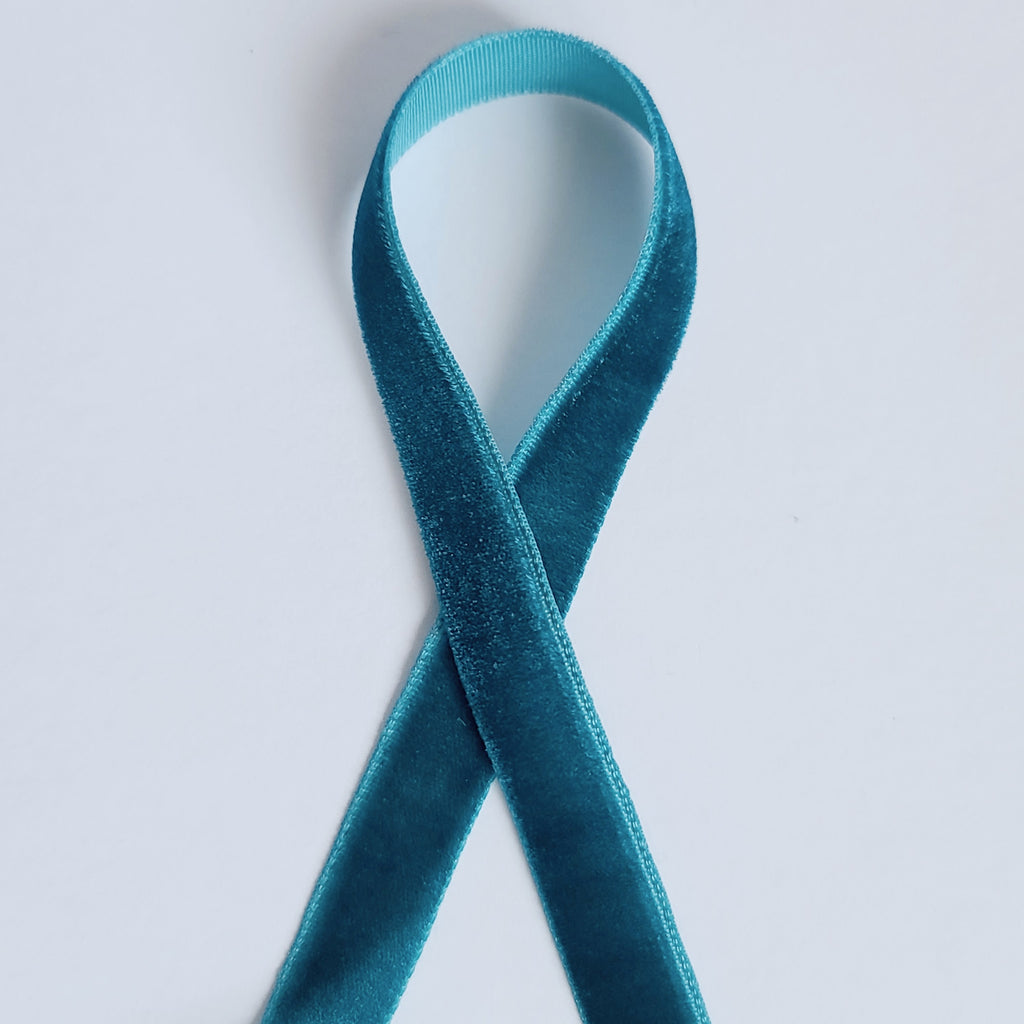 Velvet Ribbon 10mm Wide - 20 Colours