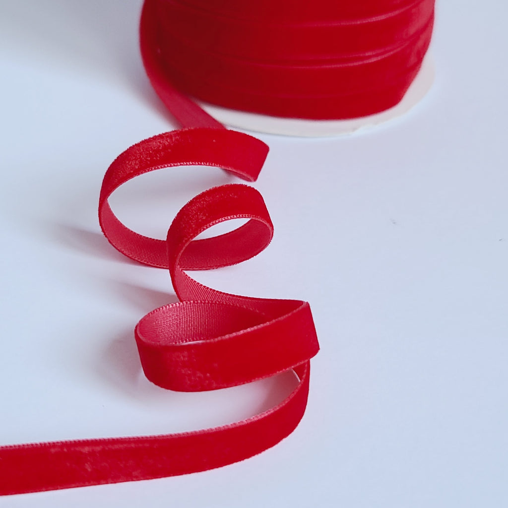 Velvet Ribbon 10mm Wide - 20 Colours