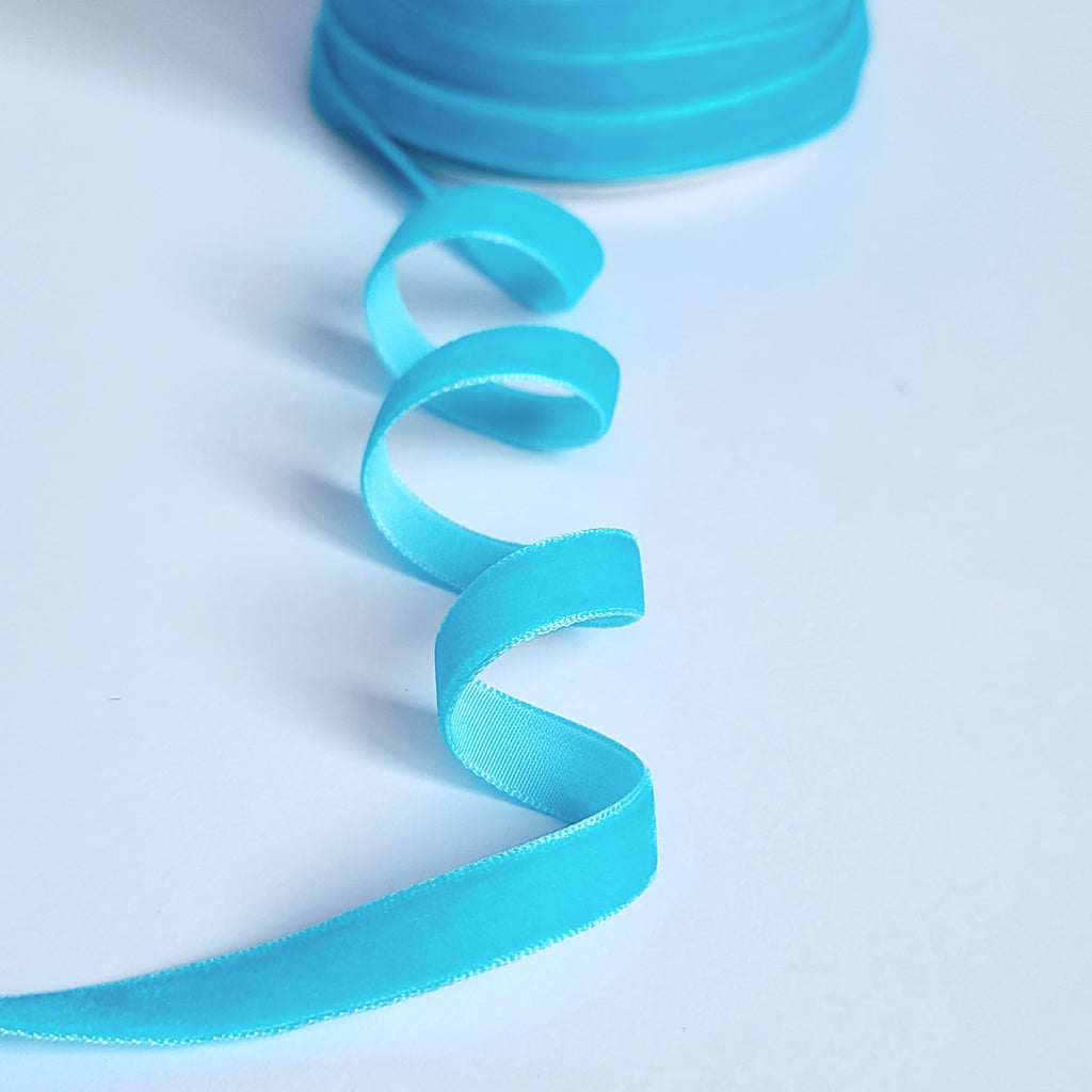 Velvet Ribbon 10mm Wide - 20 Colours