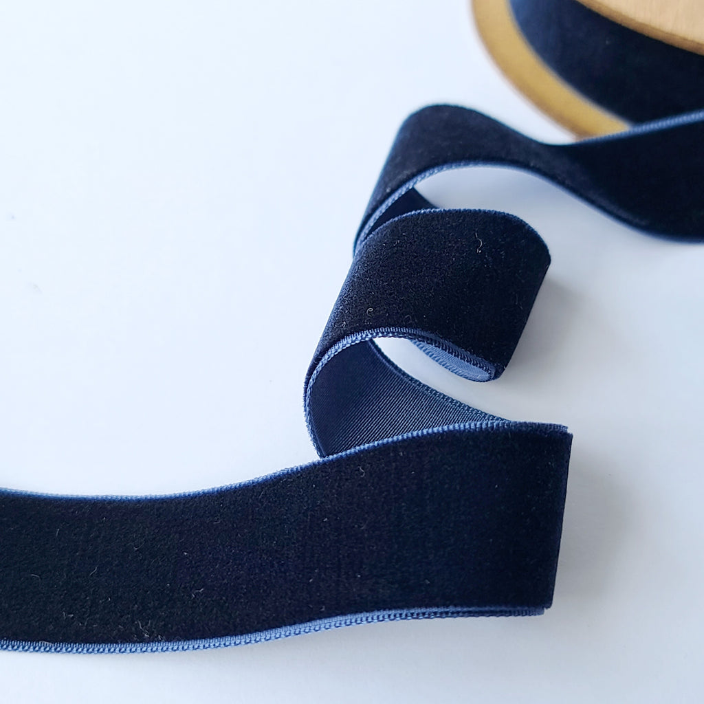 Velvet Ribbon 25mm Wide - 11 Colours