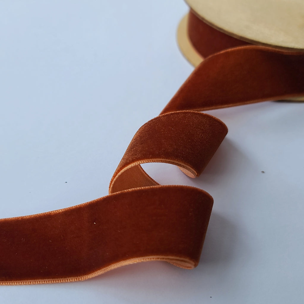 Velvet Ribbon 25mm Wide - 11 Colours