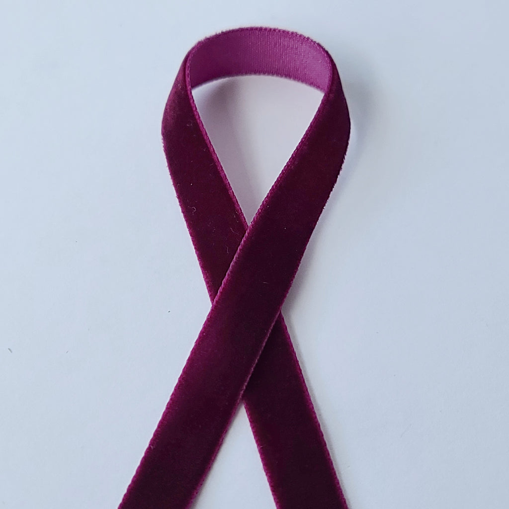 Velvet Ribbon 10mm Wide - 25 Colours