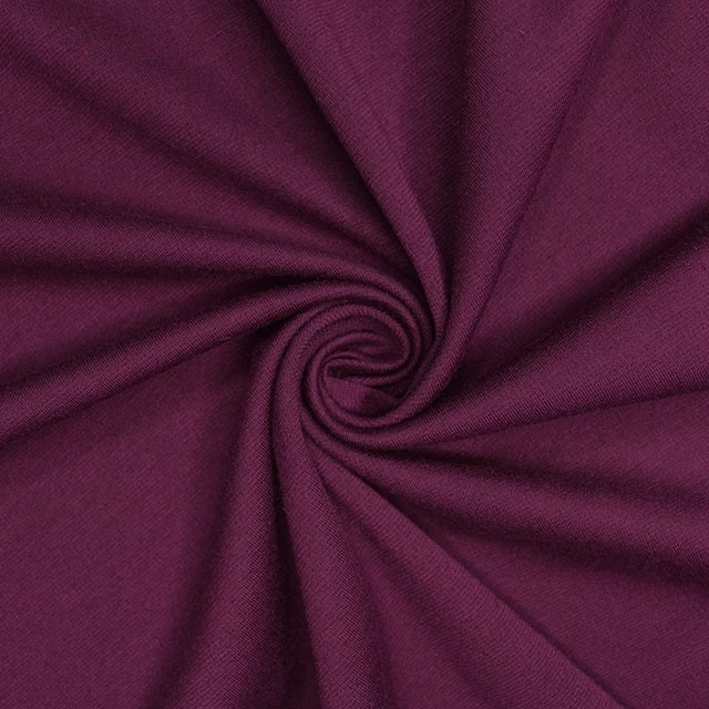 Ponti Roma Jersey Fabric - Wine Red