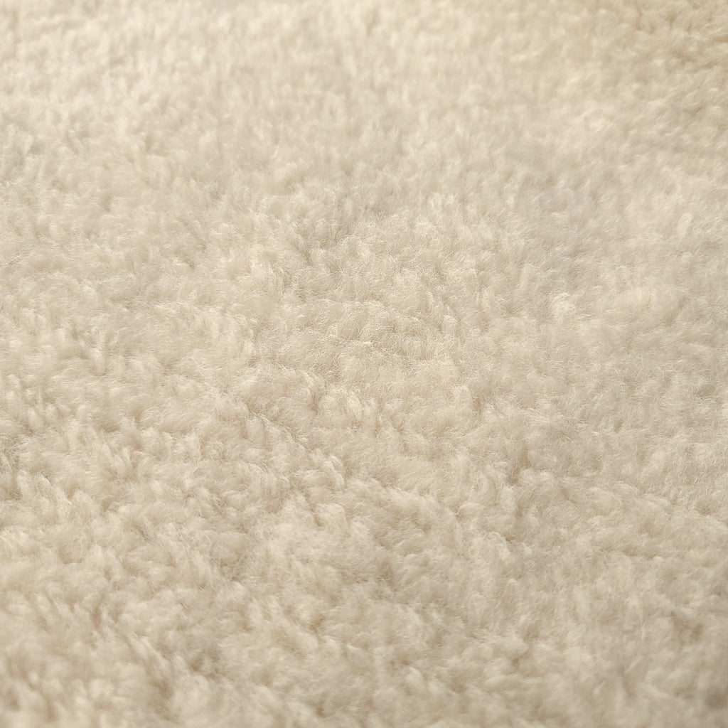 Sherpa Fur Fleece Fabric - Antique Cream