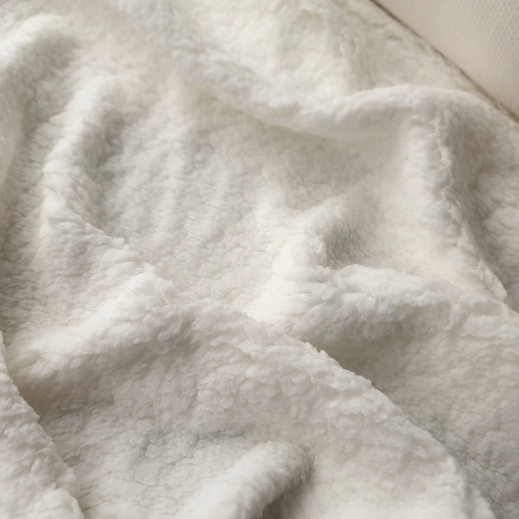 Sherpa Fleece Fabric - Ivory