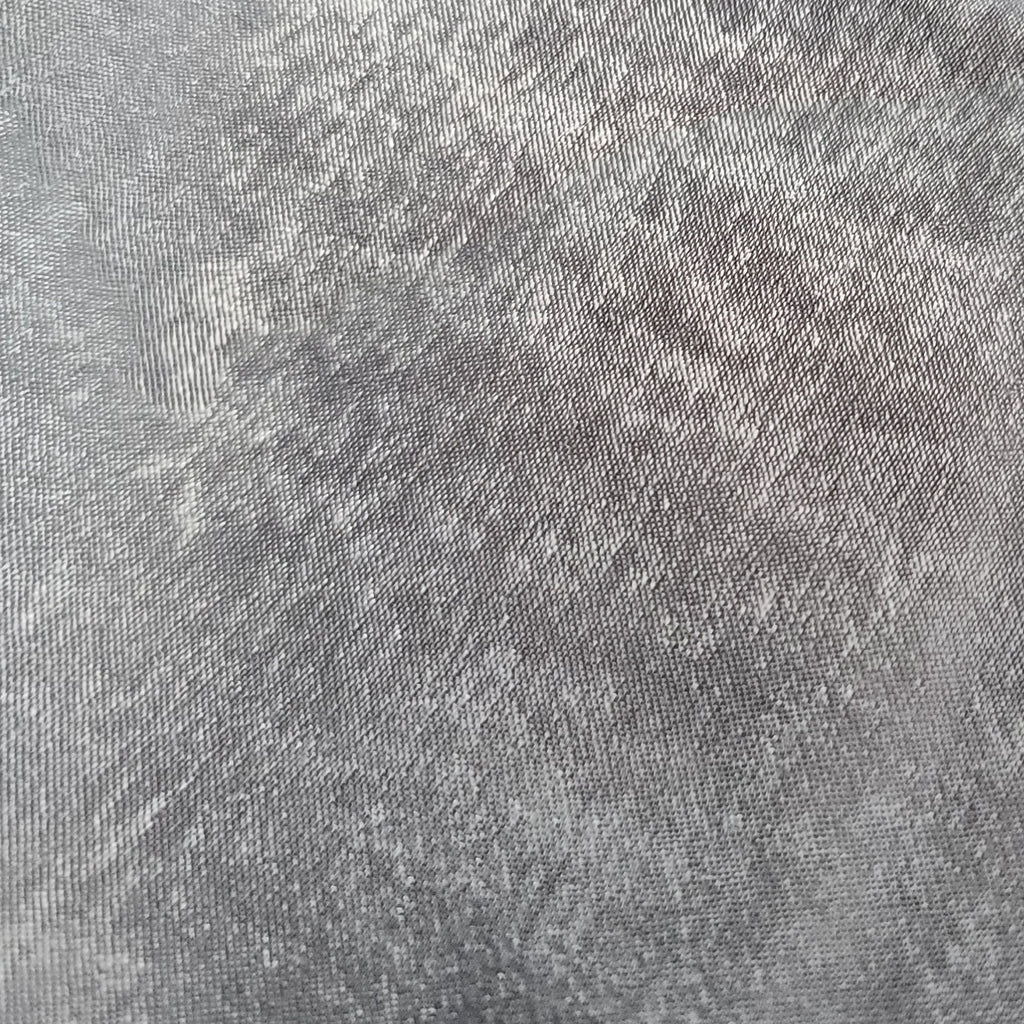 Mid Grey Silky Velvet Touch Satin Crepe Fabric