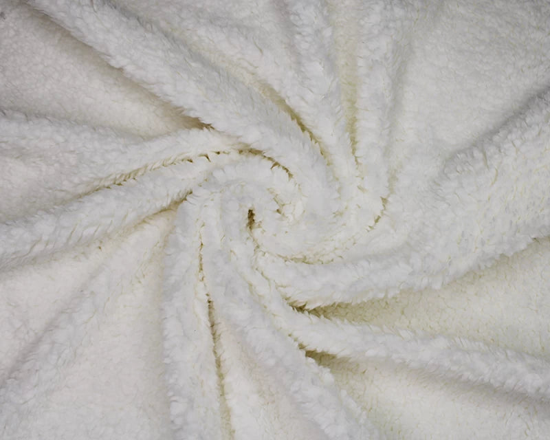 Sherpa Fleece Fabric - Ivory
