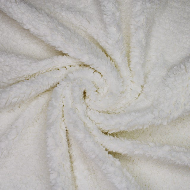 Sherpa Fleece Fabric - Ivory