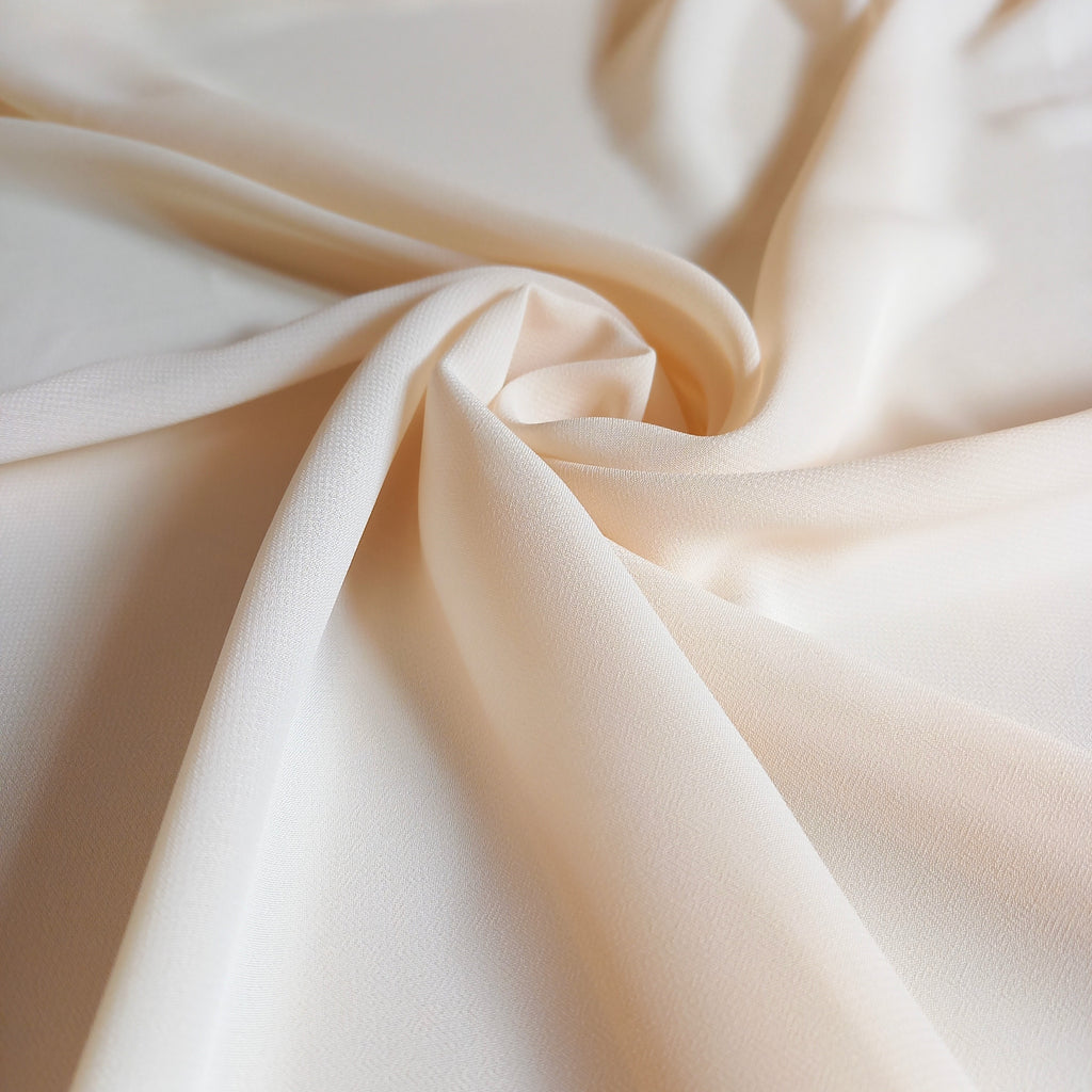 Cream Chiffon Fabric