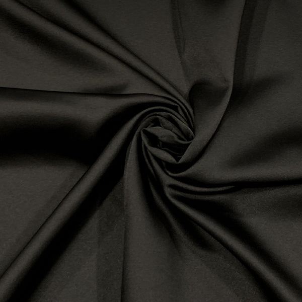 Black Micro Satin Fabric