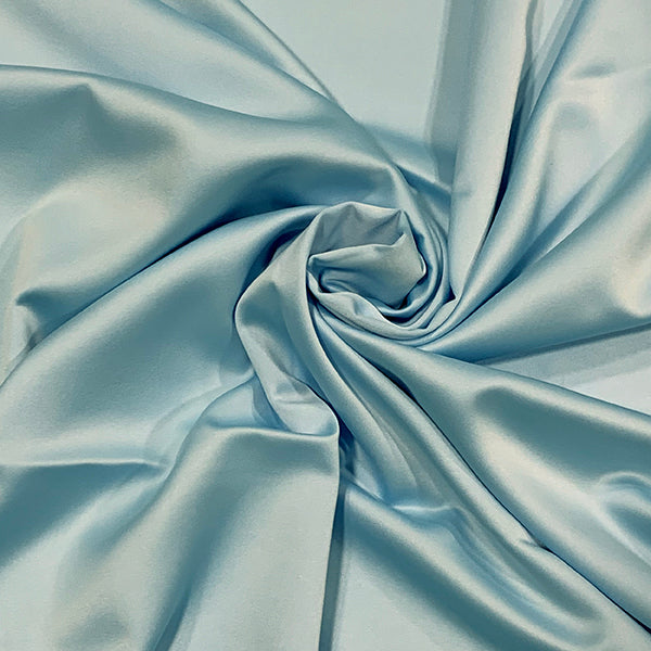 Sky Blue Micro Satin Fabric