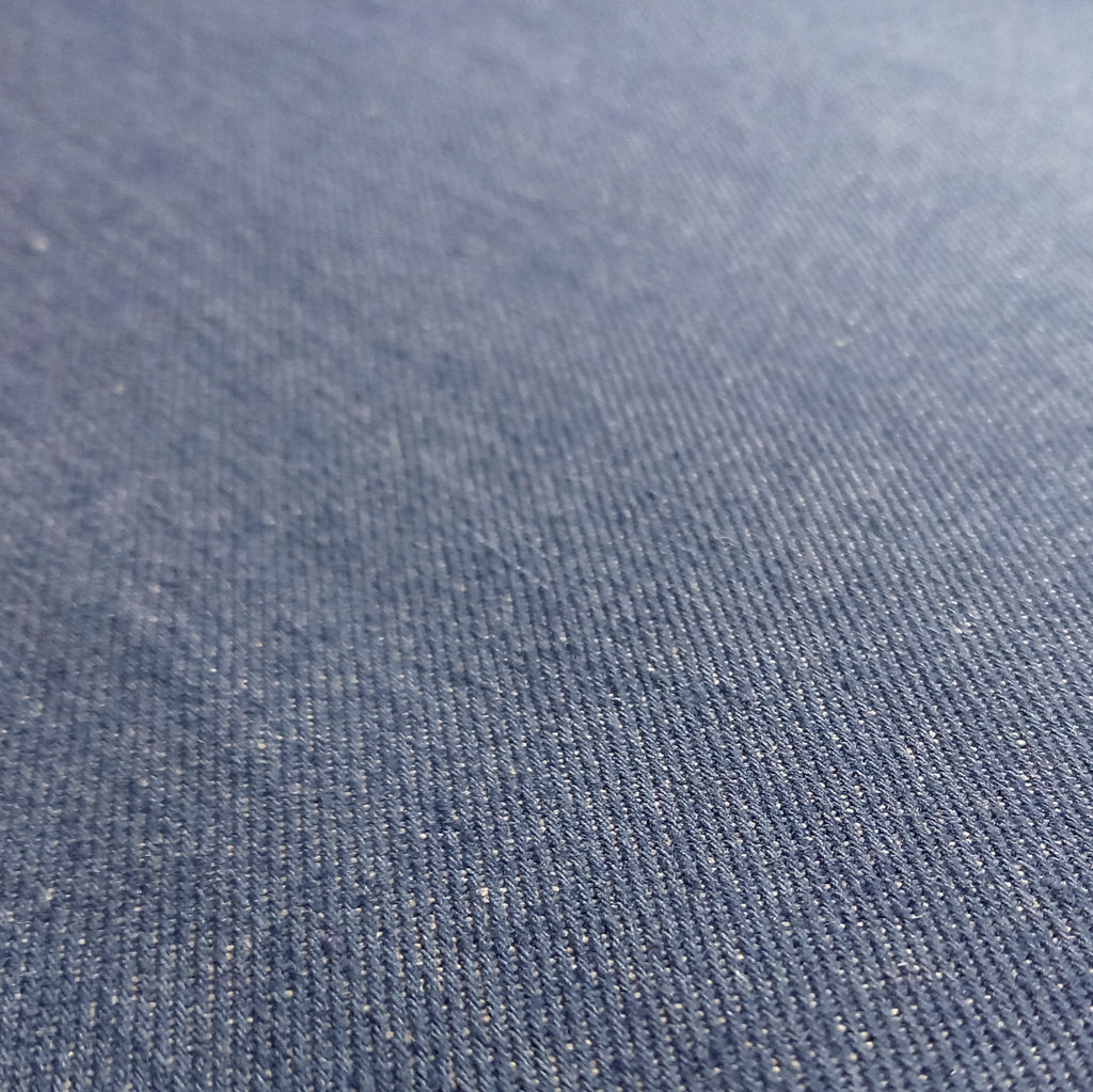 Mid Blue Washed  Denim Fabric – 12oz