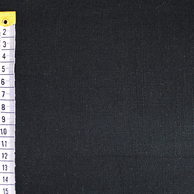 Black Viscose Slub Stretch Woven Fabric