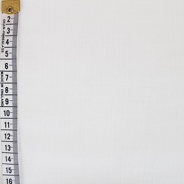Ivory Viscose Slub Stretch Woven Fabric