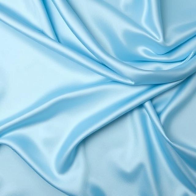 Sky Blue Micro Satin Fabric