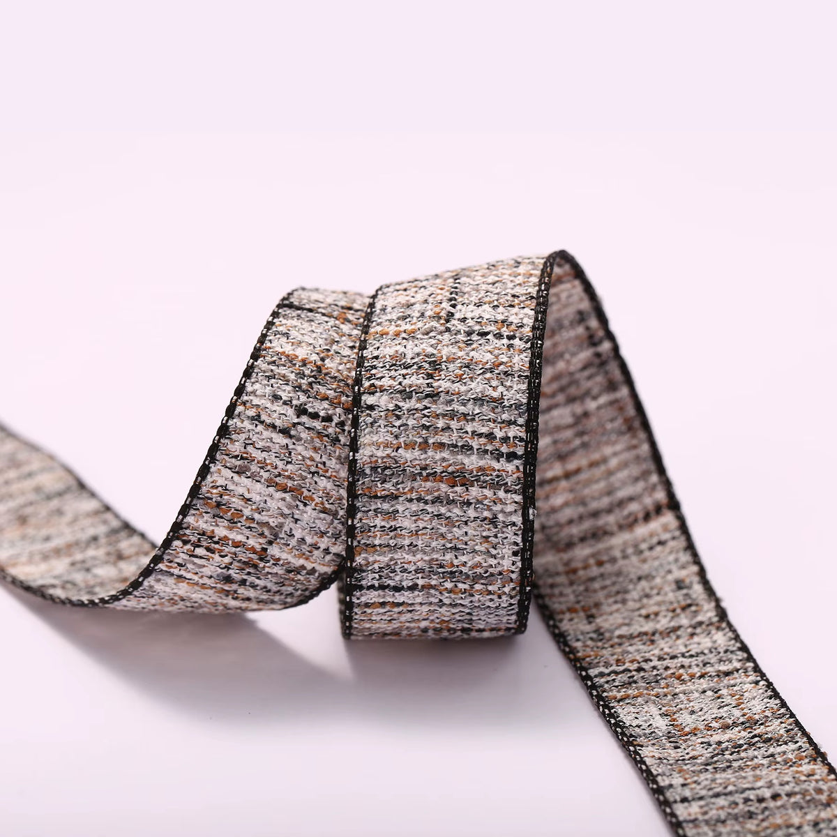 Reversible Woven Ribbon Trim – Textured Multi-Colour Polyester (9 Colo ...
