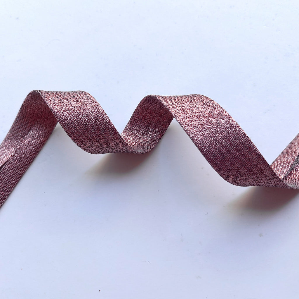 2 metres of Lurex Bias Binding - 9 Colours