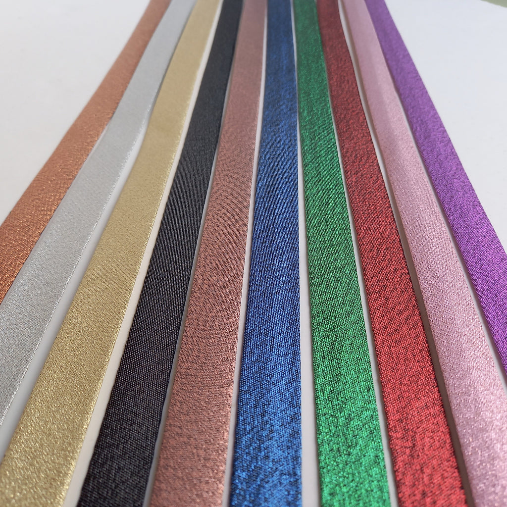 2 metres of Lurex Bias Binding - 10 New Colours