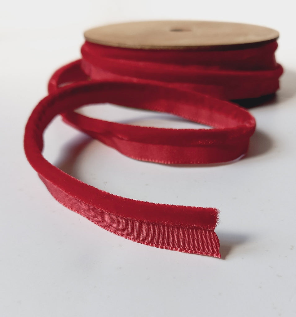 Velvet 5mm wide insert flanged piping cord – 16 Colours