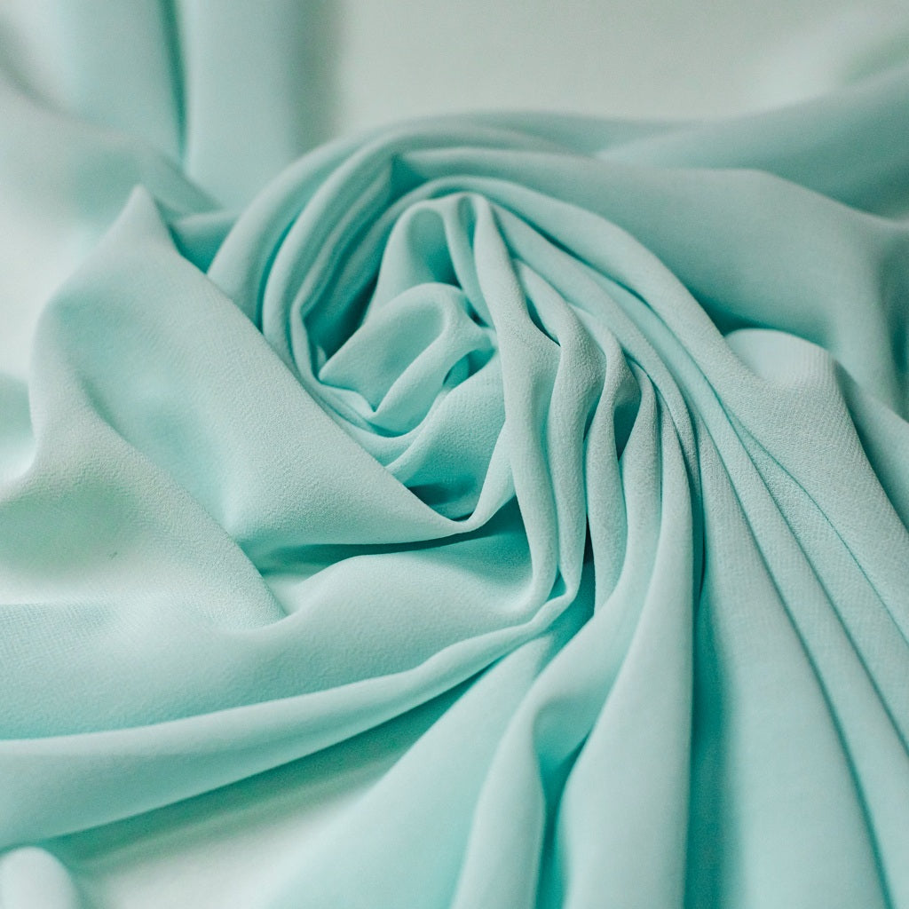 Mint Green Chiffon Fabric – On Trend Fabrics