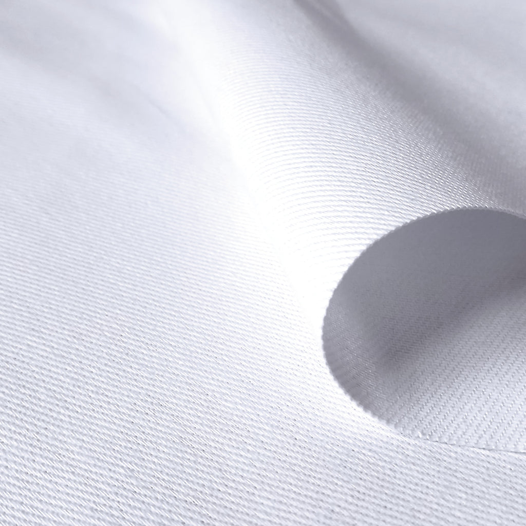 White 100% Cotton Twill Fabric